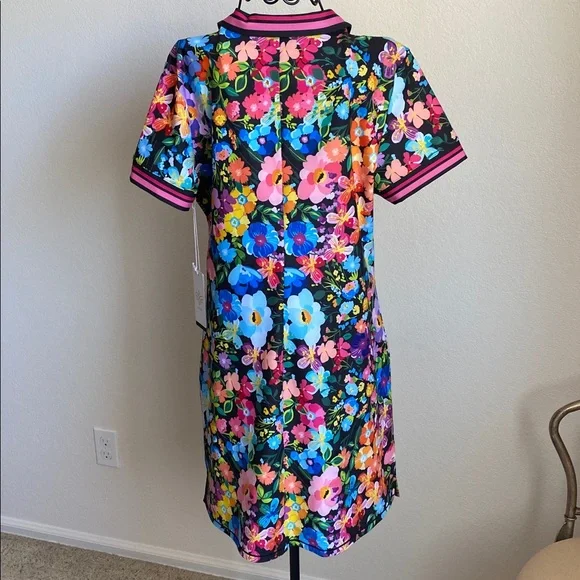 NWT Johnny Was Bee Active Polo Tennis Dress in Wild Bloom - Picture 7 of 11